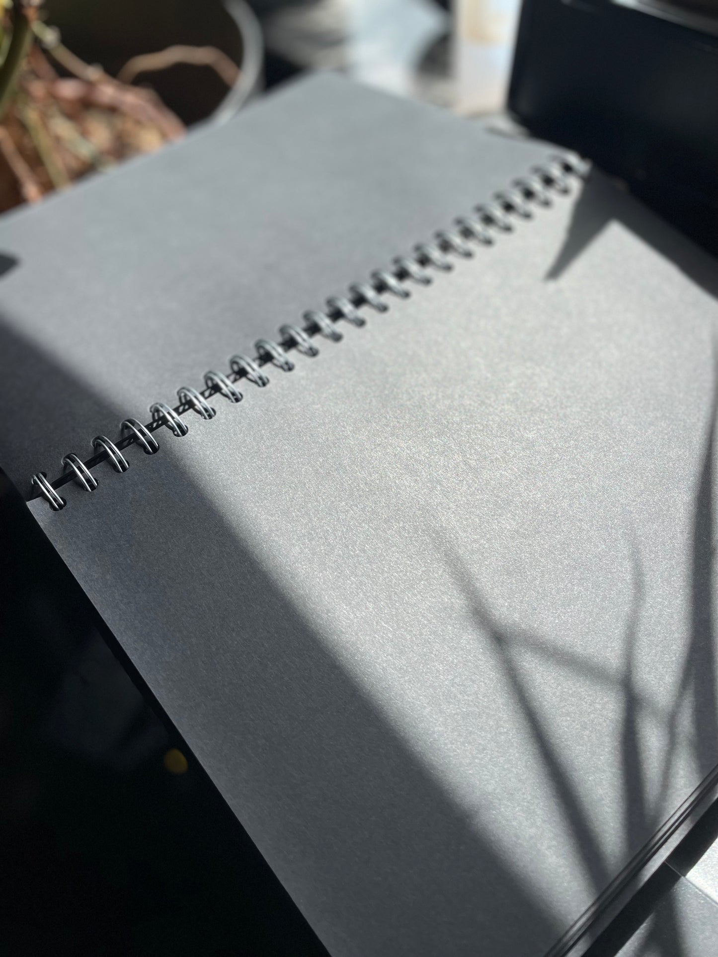 A4 Wire Bound Black Paper Sketchbook